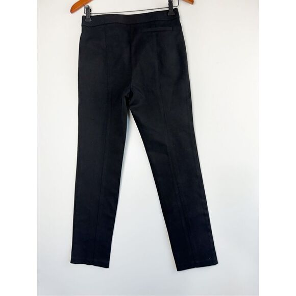 Tory Burch Women's Black Zip Pockets Stretch Vanner Slim Leg Ankle Pants Size 2 - Picture 5 of 7
